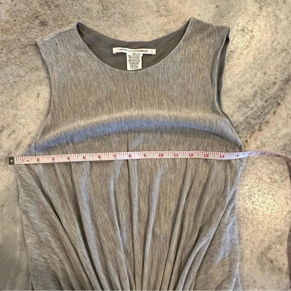 Diane von Furstenberg Alastrina Draped Knot Front Jersey Silk Dress Size 8 - Picture 9 of 14